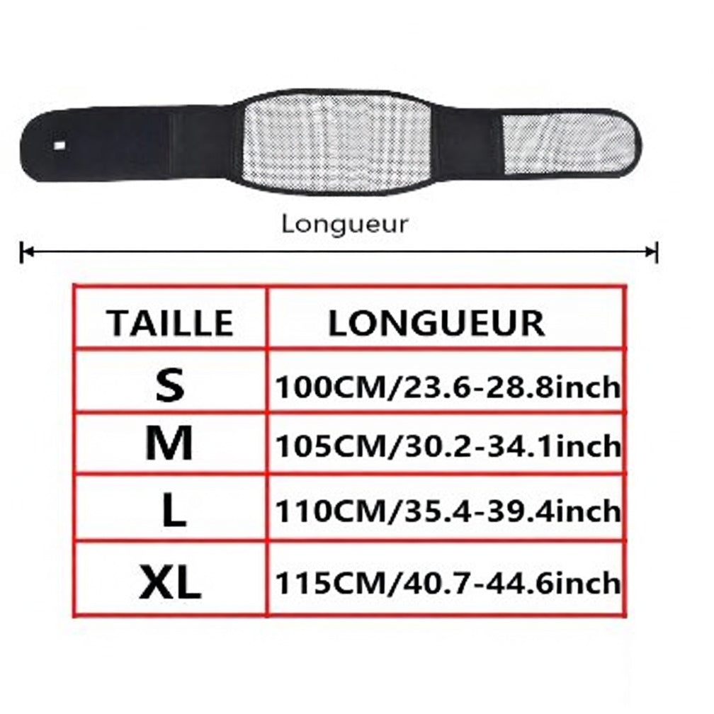 Ceinture Lombaire Magnétique Chauffante – Soutien Dos & Cou, Soulagement Douleurs