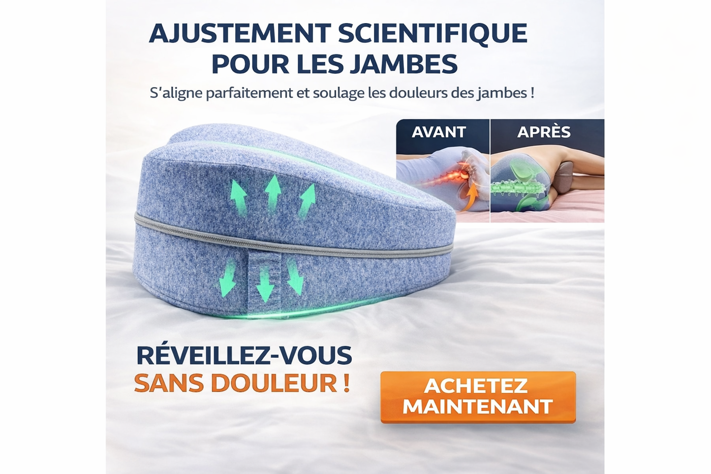 Oreiller d’alignement pour jambes