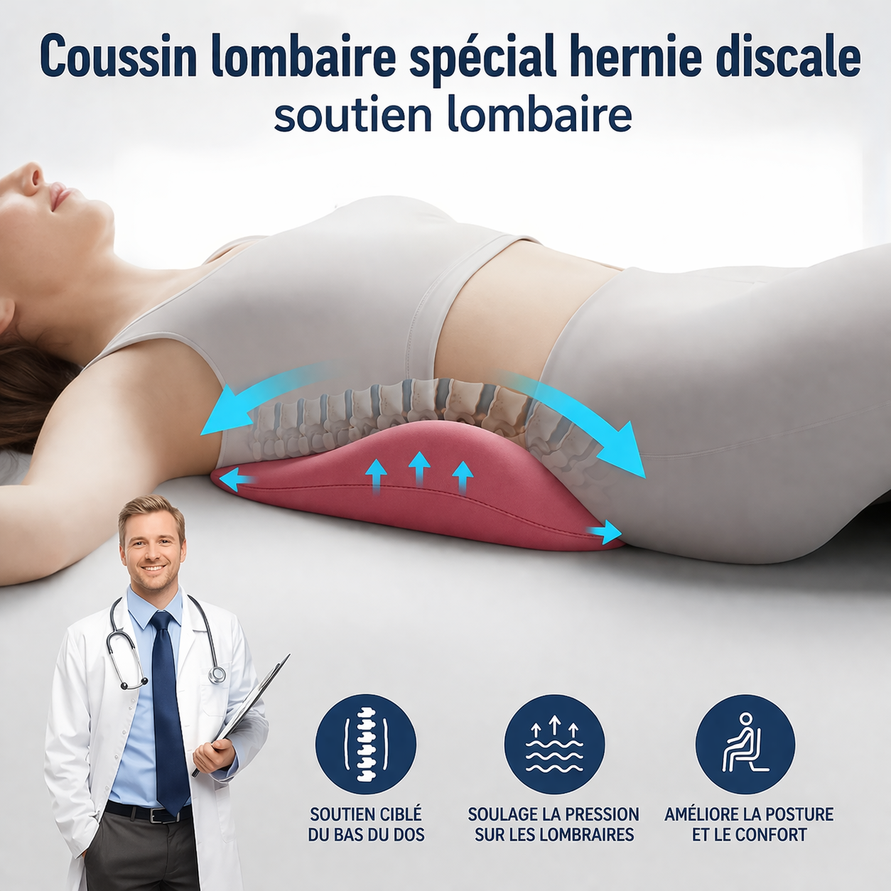 Coussin Lombaire Ergonomique