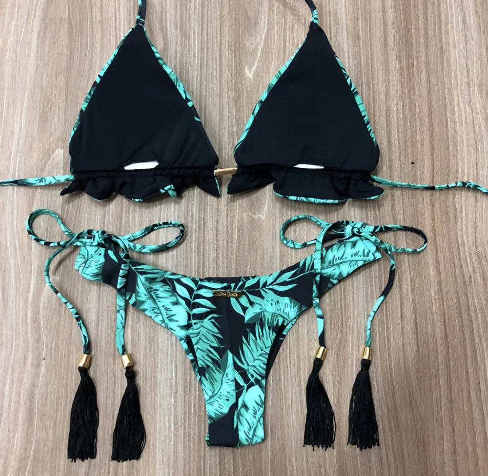 Bikini 2 Pièces Femme Imprimé Bohème