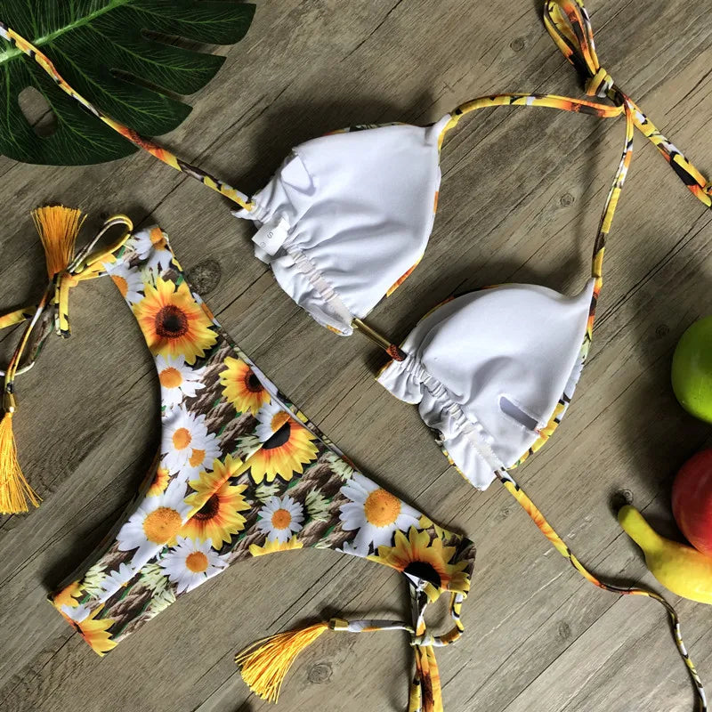 Bikini 2 Pièces Femme Imprimé Bohème
