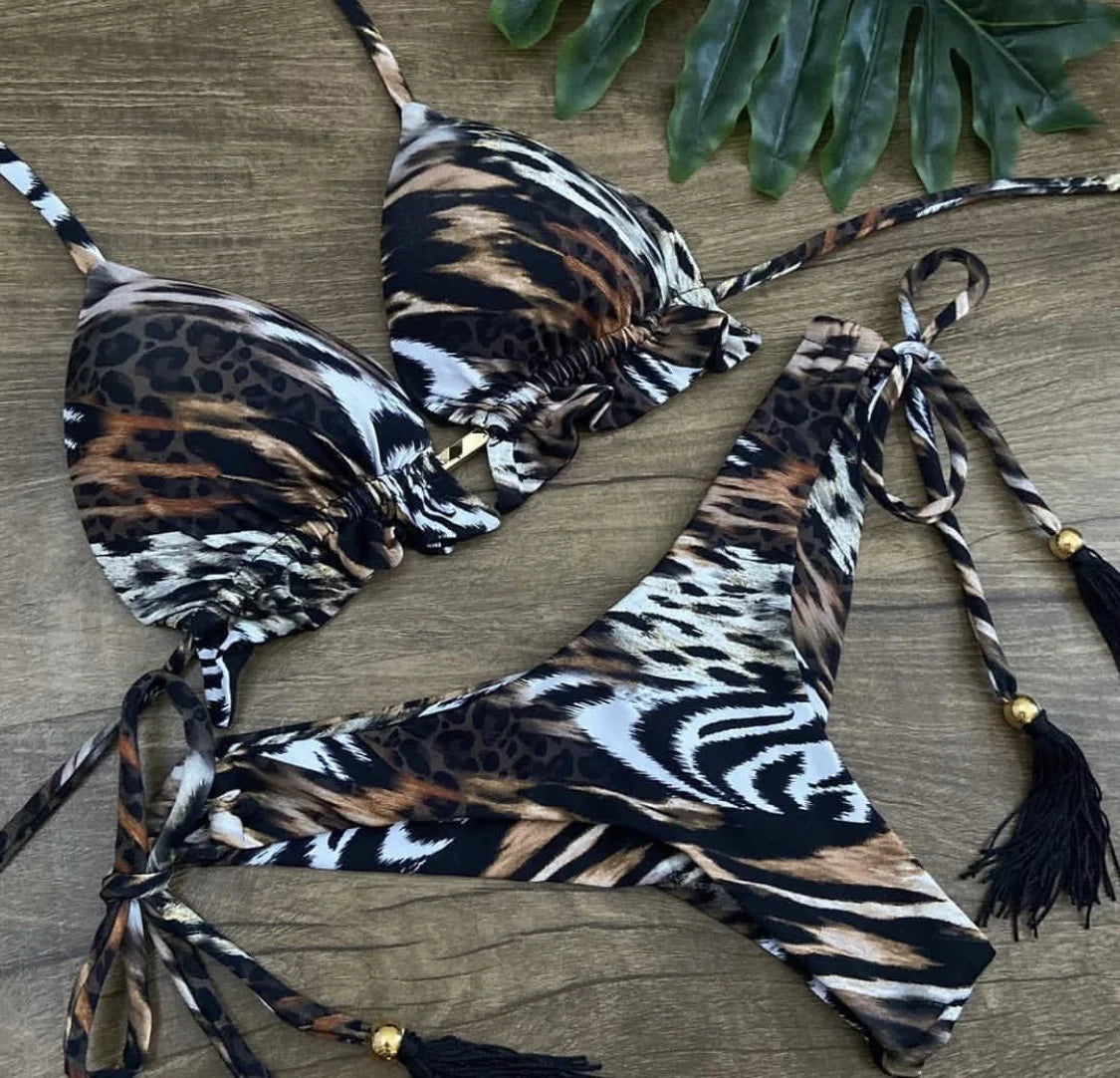 Bikini 2 Pièces Femme Imprimé Bohème