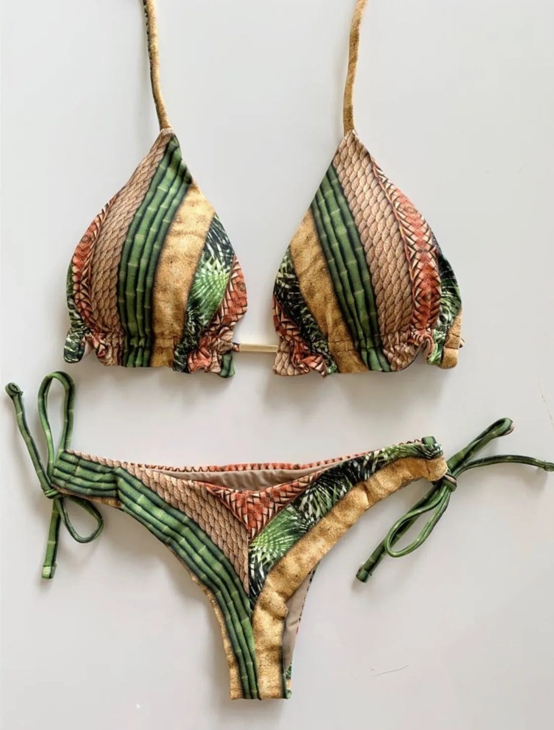 Bikini 2 Pièces Femme Imprimé Bohème