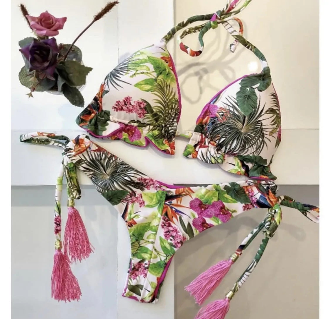 Bikini 2 Pièces Femme Imprimé Bohème