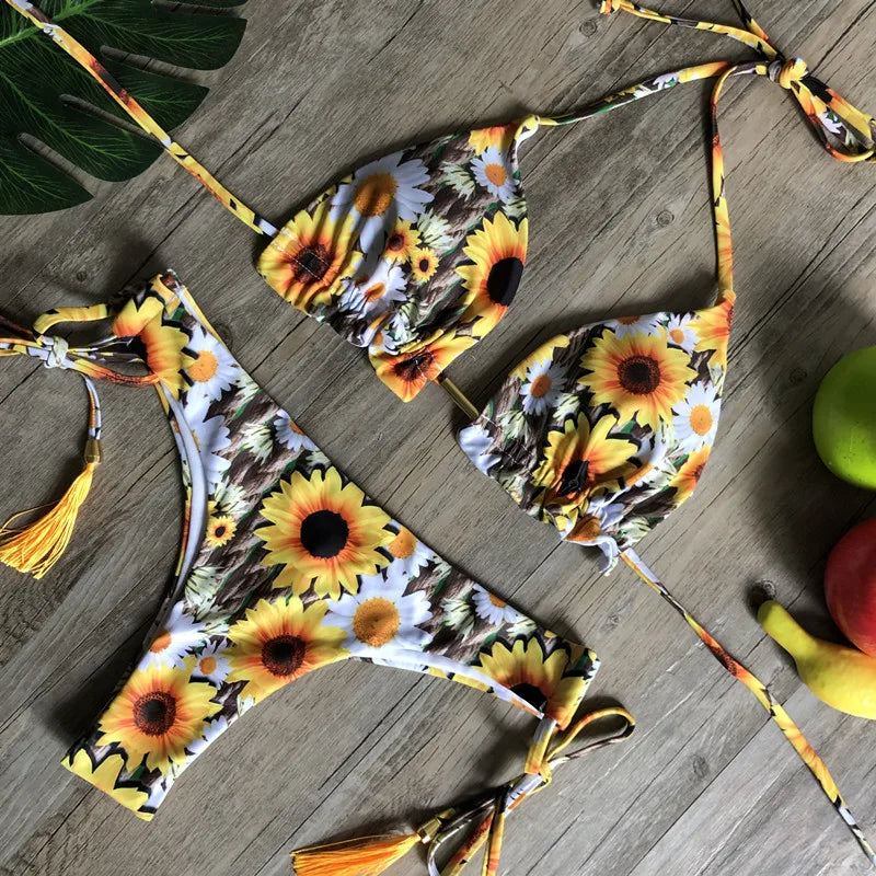 Bikini 2 Pièces Femme Imprimé Bohème