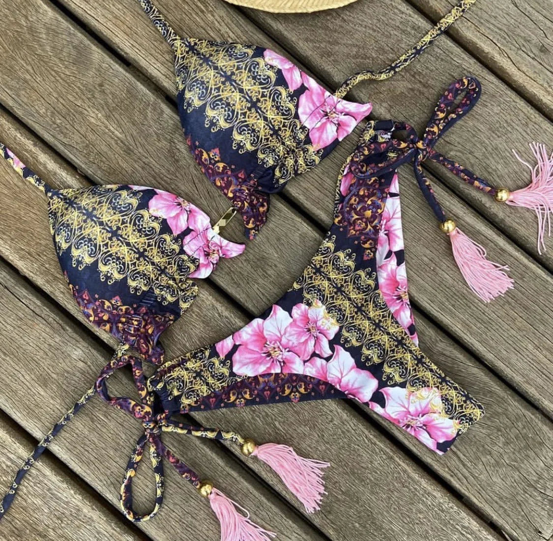 Bikini 2 Pièces Femme Imprimé Bohème
