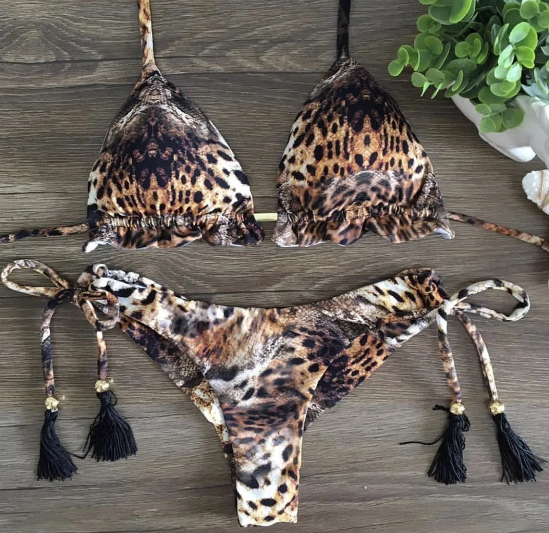 Bikini 2 Pièces Femme Imprimé Bohème
