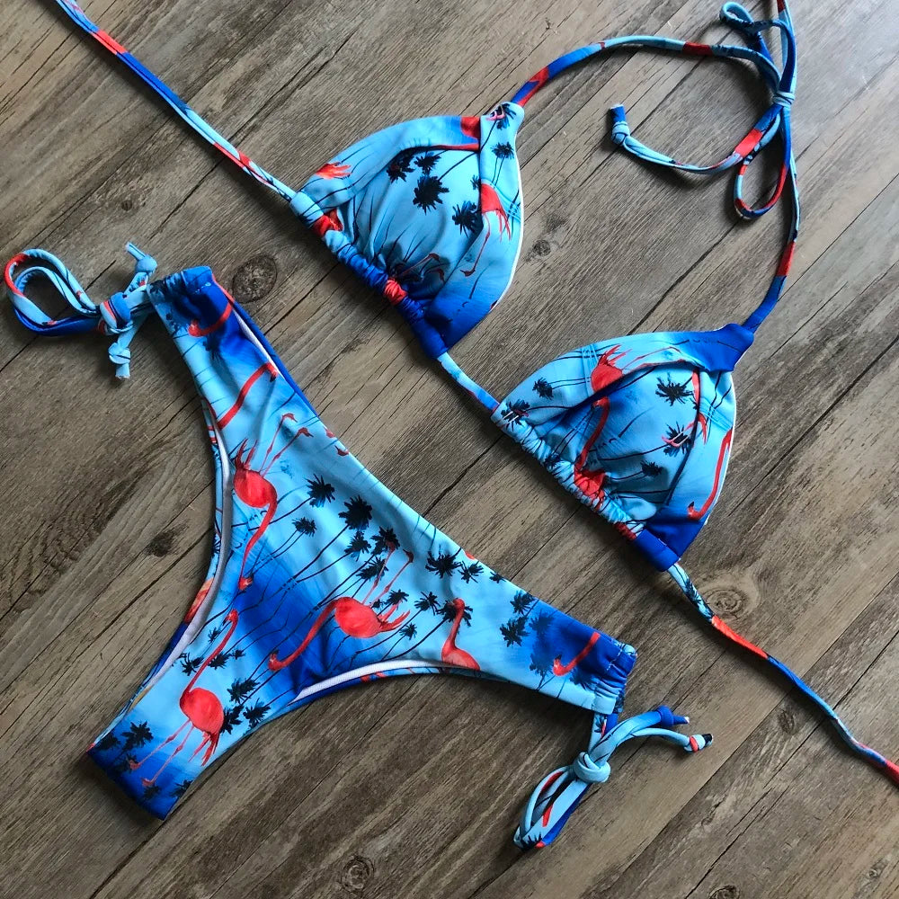 Bikini 2 Pièces Femme Imprimé Bohème