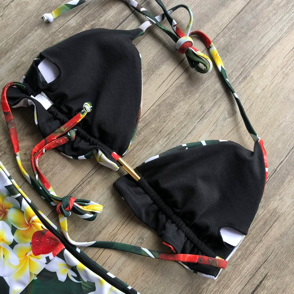Bikini 2 Pièces Femme Imprimé Bohème