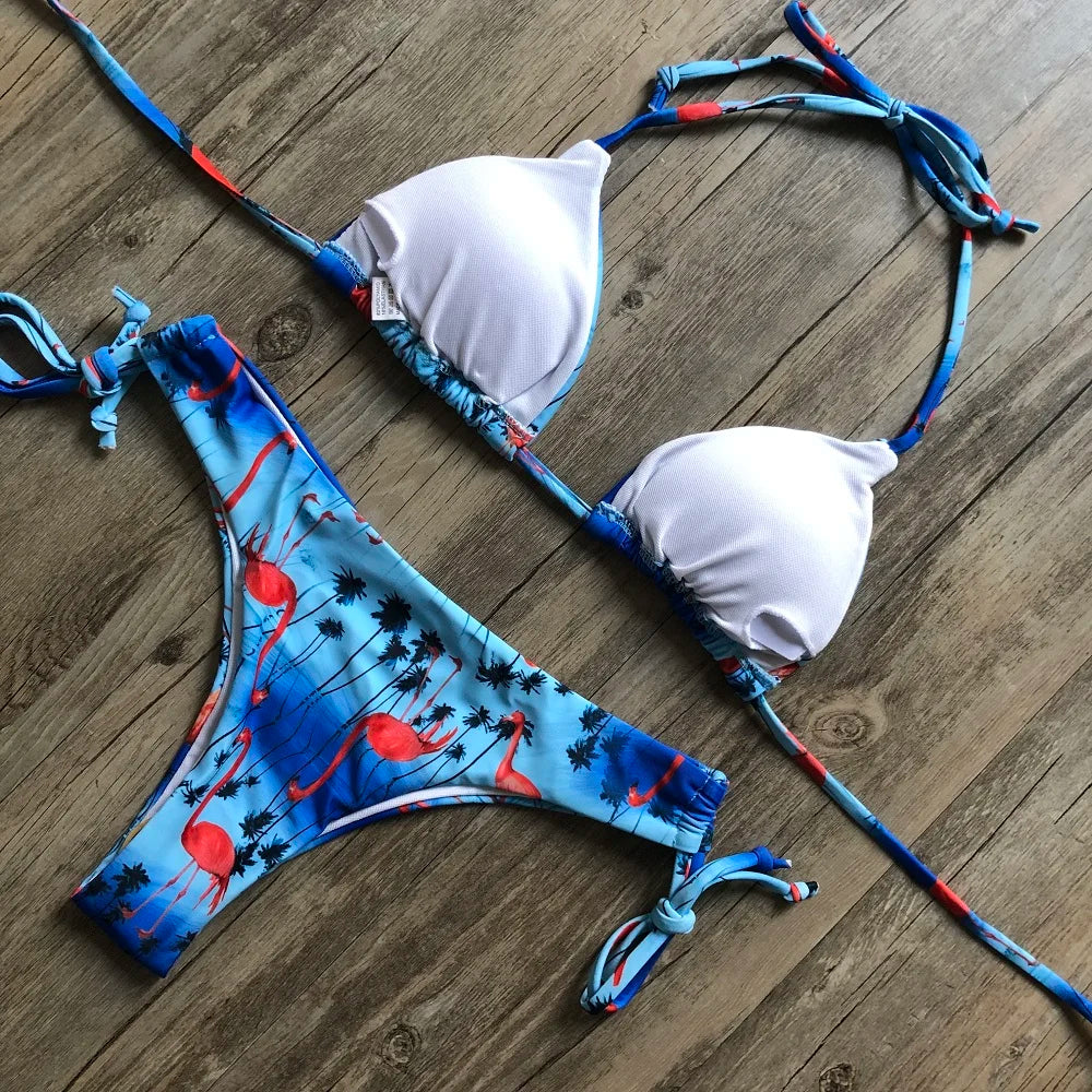 Bikini 2 Pièces Femme Imprimé Bohème
