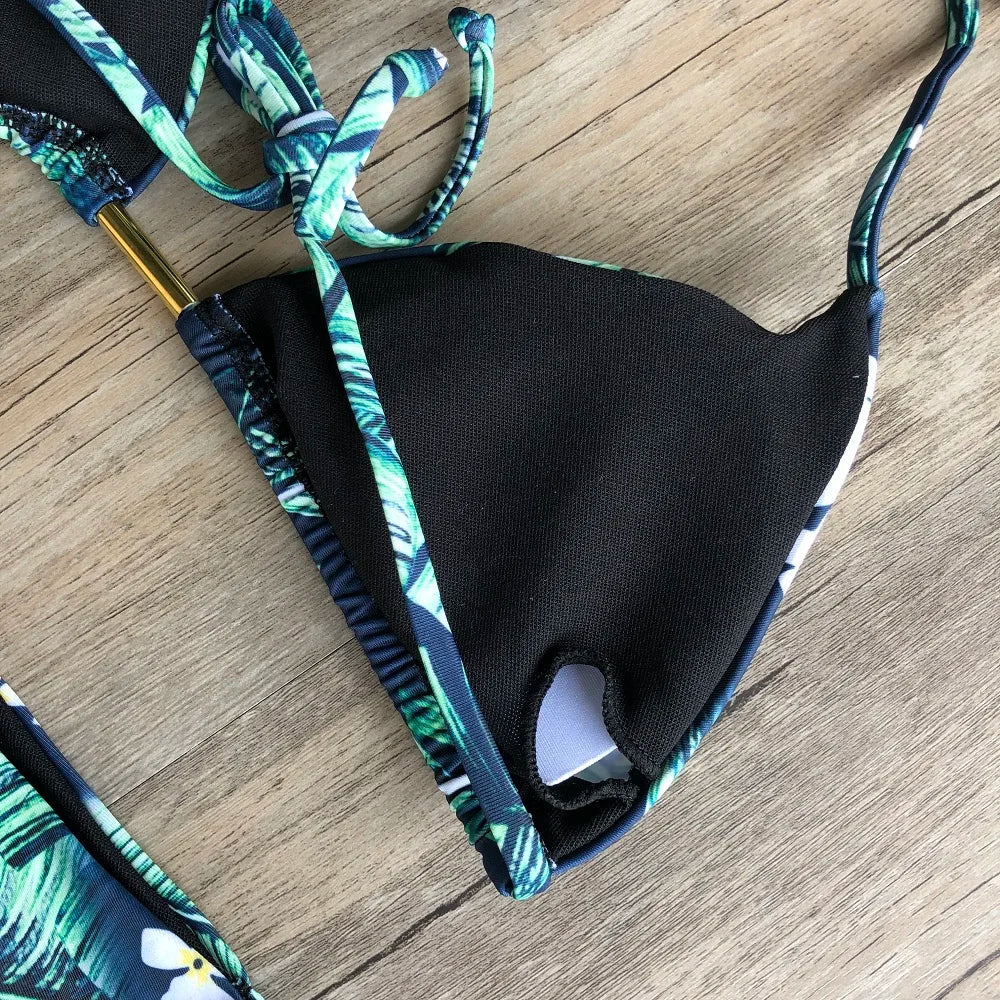 Bikini 2 Pièces Femme Imprimé Bohème