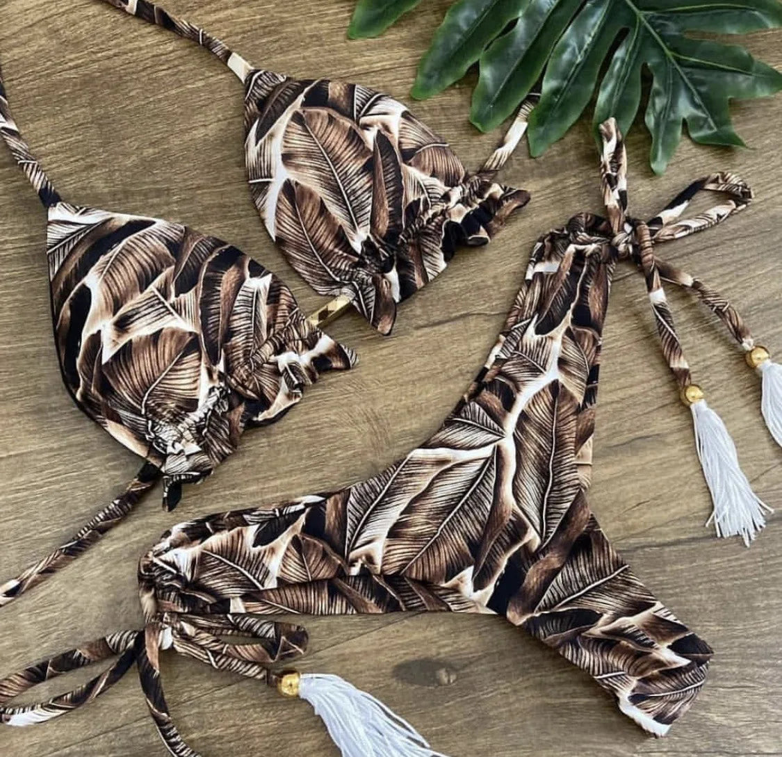 Bikini 2 Pièces Femme Imprimé Bohème