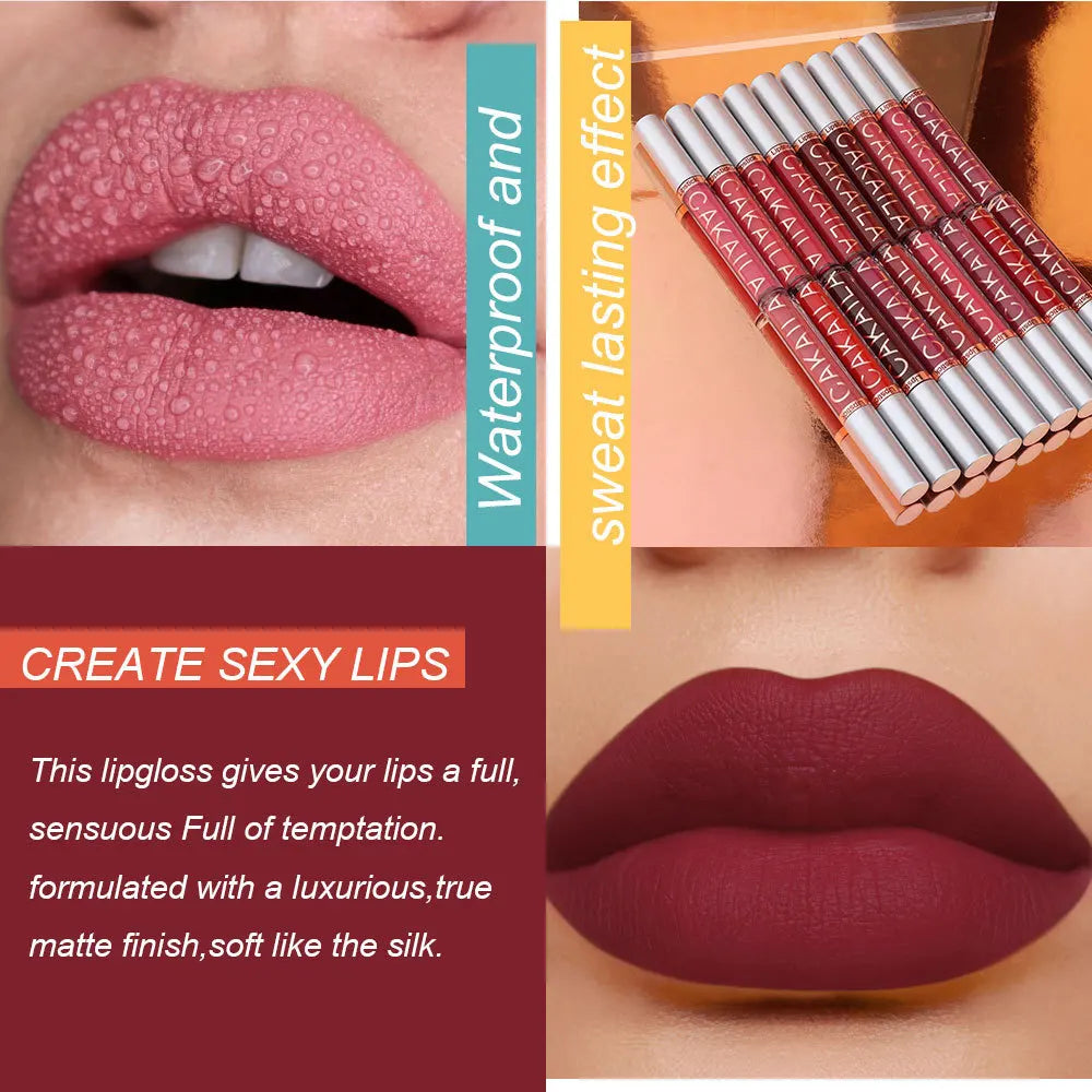 Set Rouge à Lèvres Liquide Mat Longue Tenue