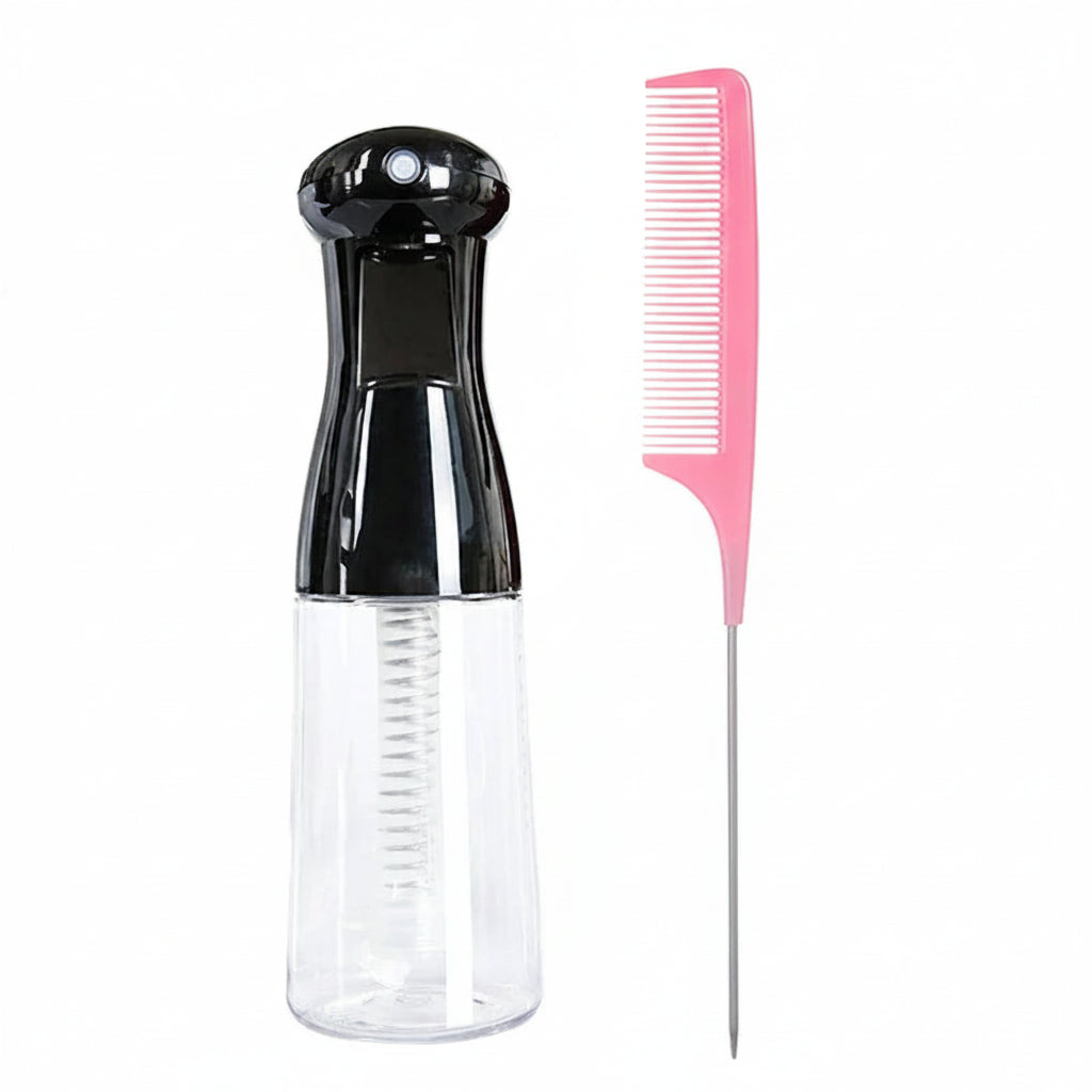 Brosse à Cheveux 2-en-1 avec Spray Brumisateur – Démêlage, Massage Cuir Chevelu & Anti-Statique
