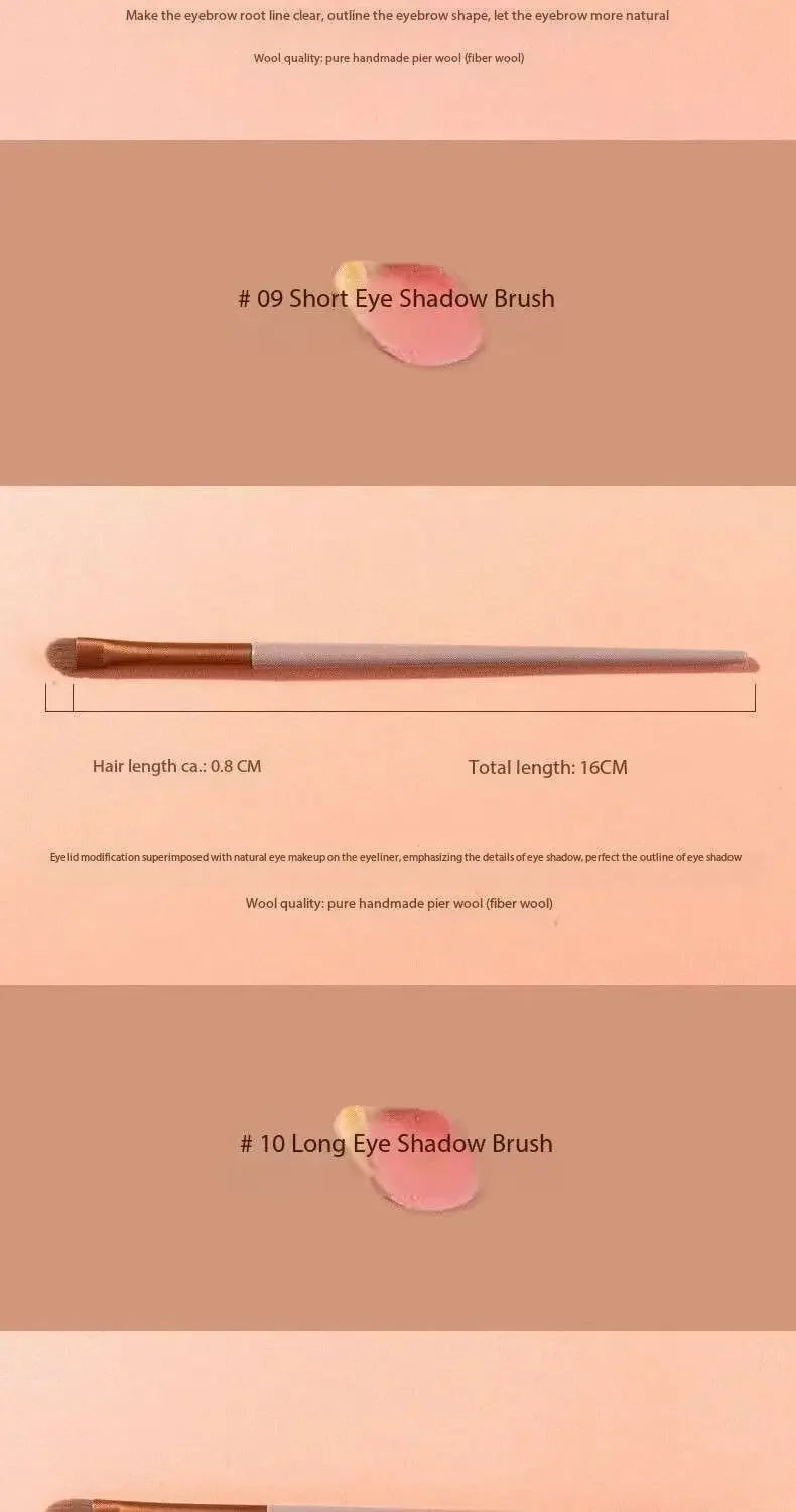 Set 13 Pinceaux Maquillage Ultra-Doux – Fond de Teint, Blush, Fard à Paupières & Contouring