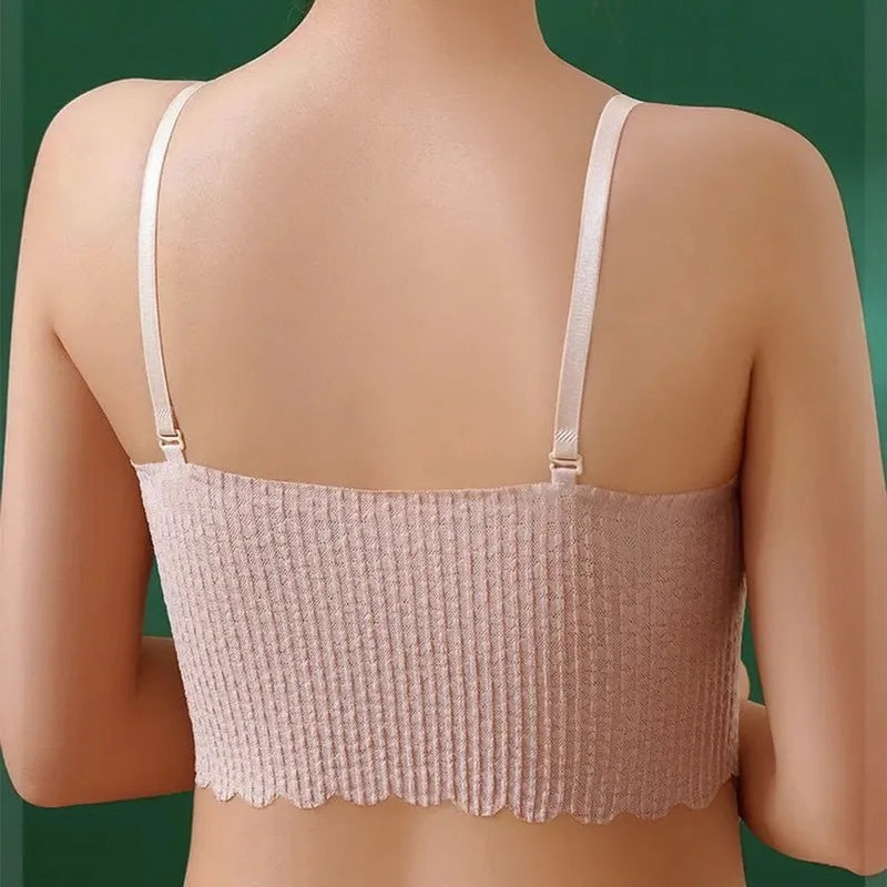 Bralette Sans Armatures Femme – Invisible, Push-Up, Dentelle, Sans Bretelles