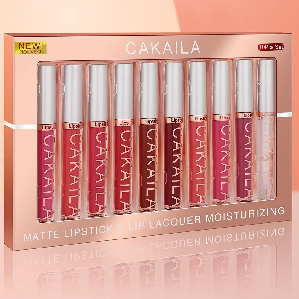 Set Rouge à Lèvres Liquide Mat Longue Tenue