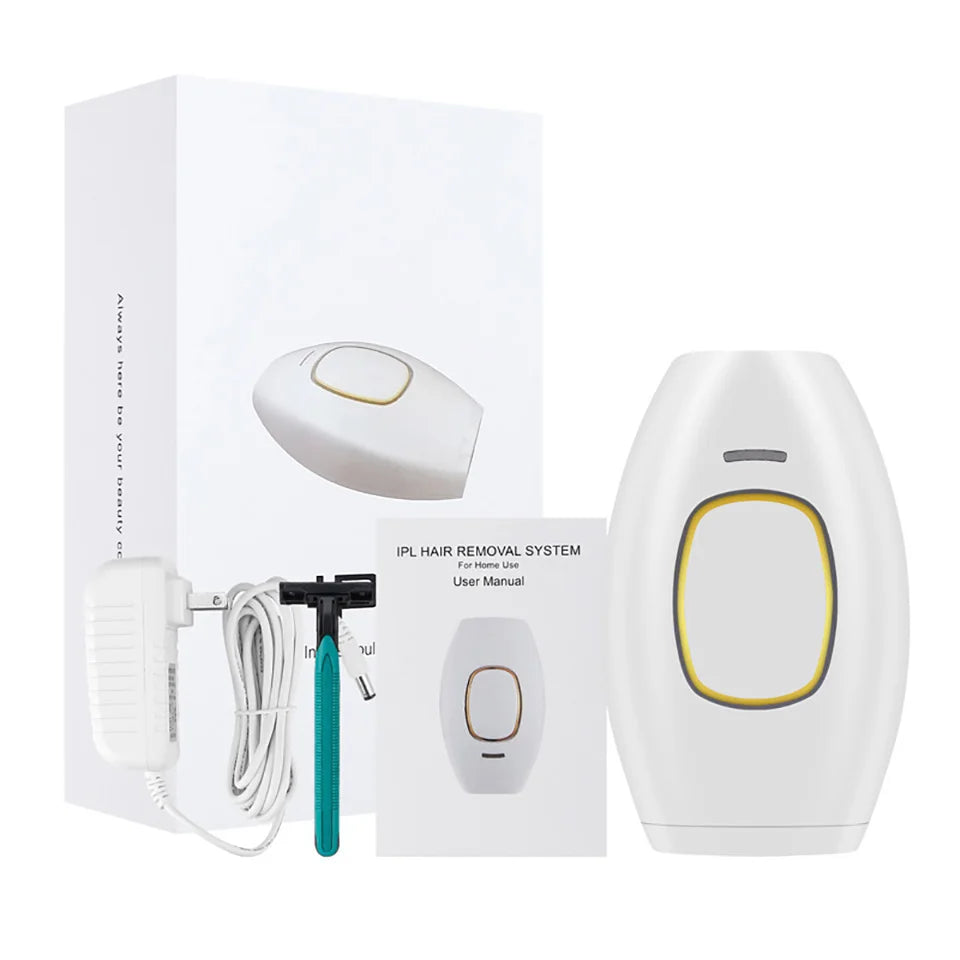 Épilateur Laser IPL Femme – 500 000 Flashs, Indolore, 5 Niveaux