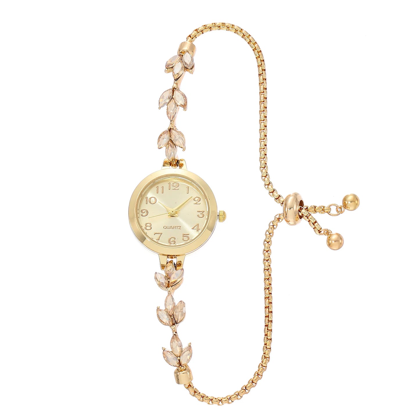 Montre Femme Fashion Diamants & Bracelet Ajustable – Style Casual Élégant