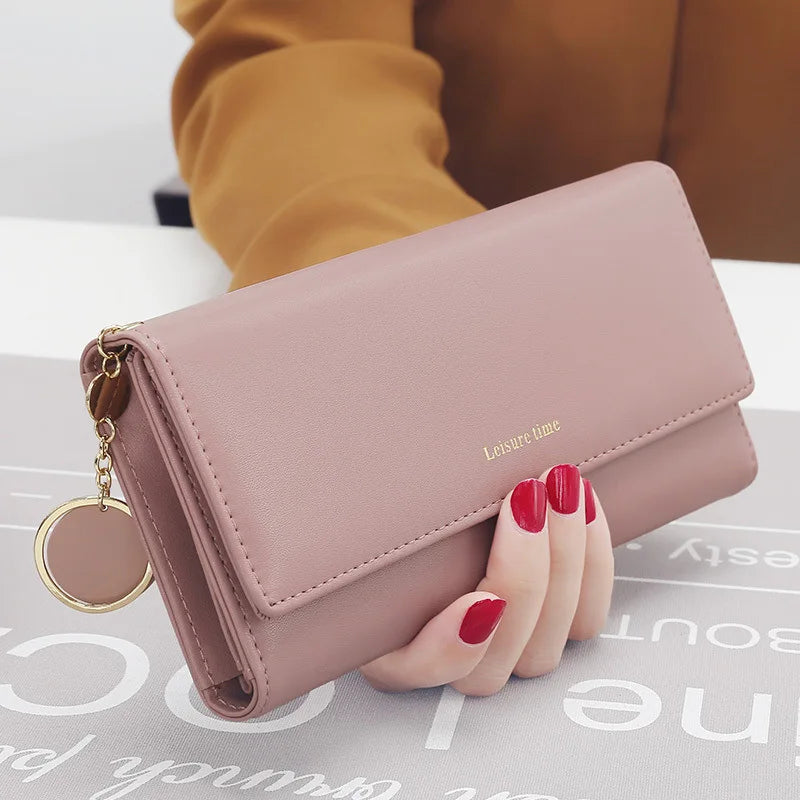 Portefeuille Long Femme – Élégant & Multi‑fonction