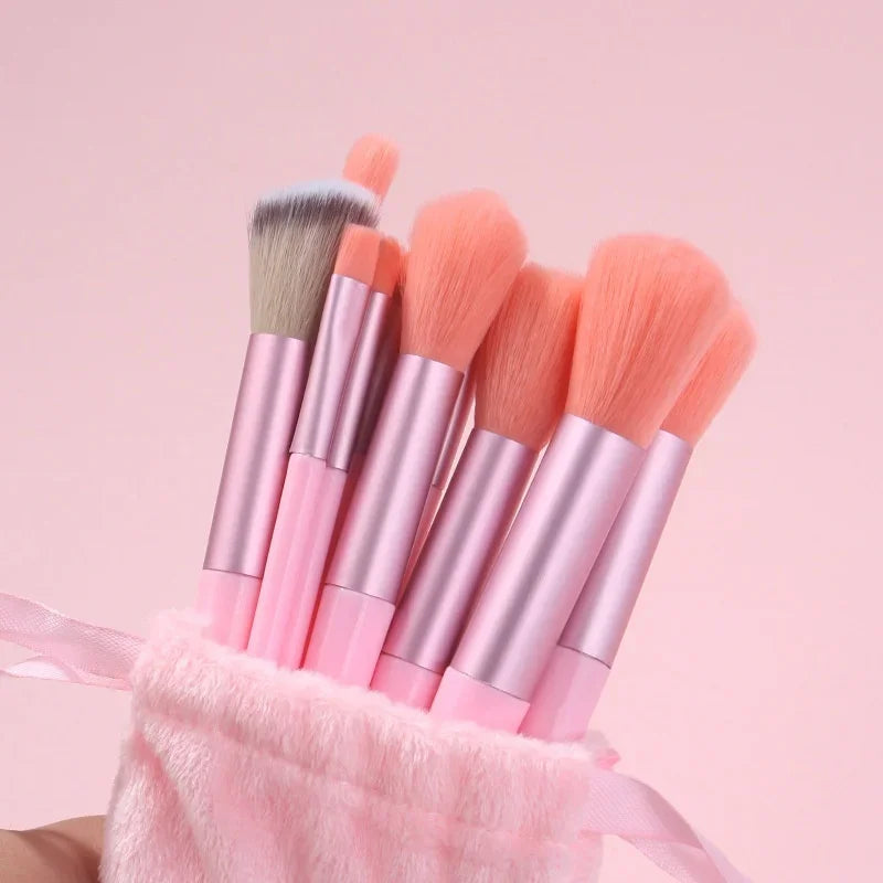 Set 13 Pinceaux Maquillage Ultra-Doux – Fond de Teint, Blush, Fard à Paupières & Contouring