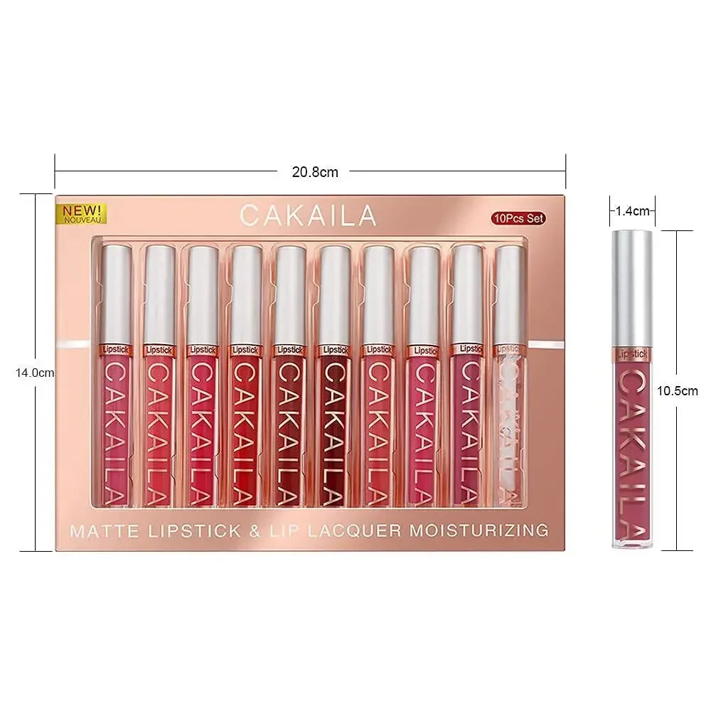 Set Rouge à Lèvres Liquide Mat Longue Tenue