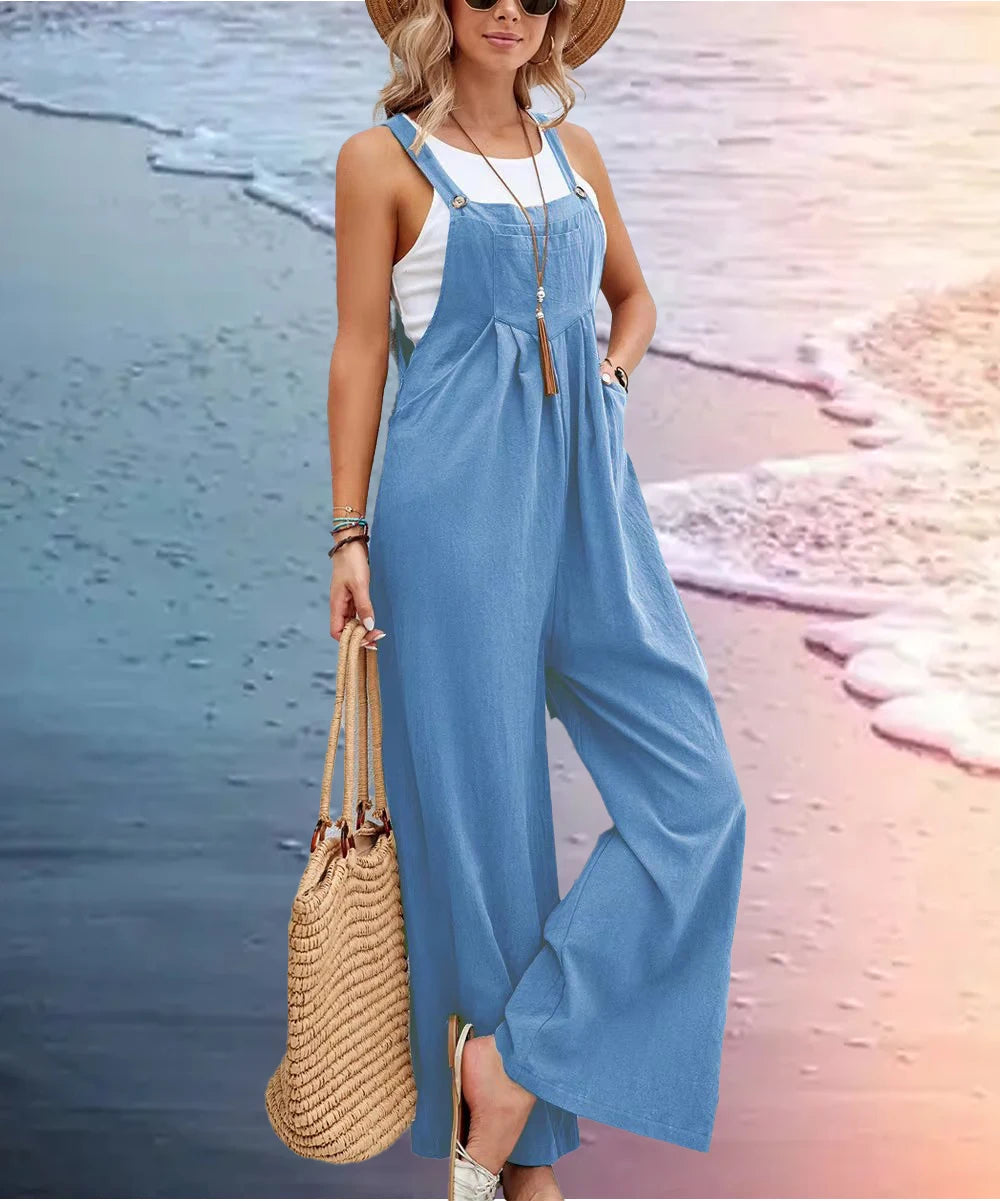 Combinaison Femme Jambes Larges – Style Ethnique Casual Élégant Printemps Été