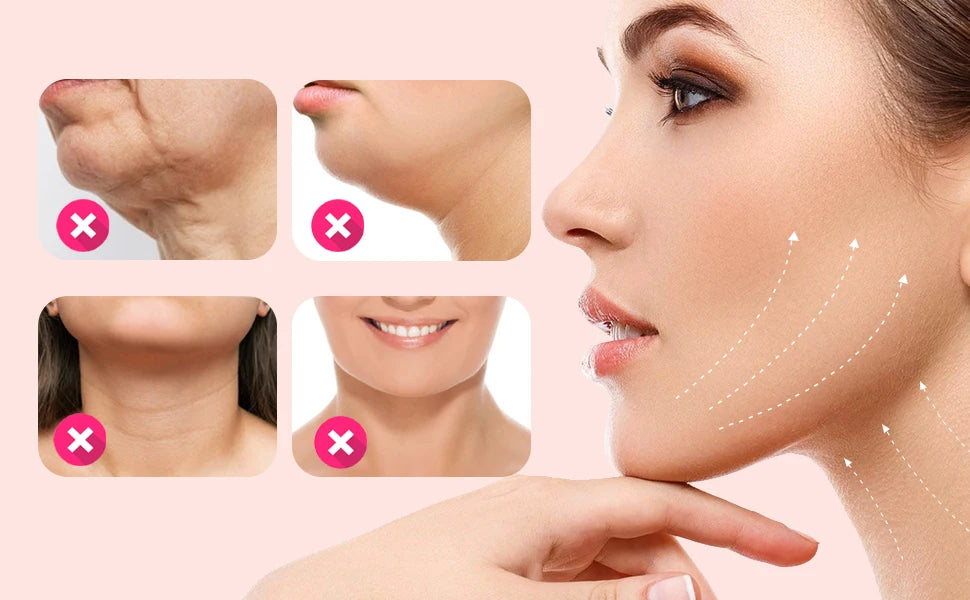 Masque V-Line Réutilisable – Sangle Liftante Anti-Double Menton & Visage Sculpté