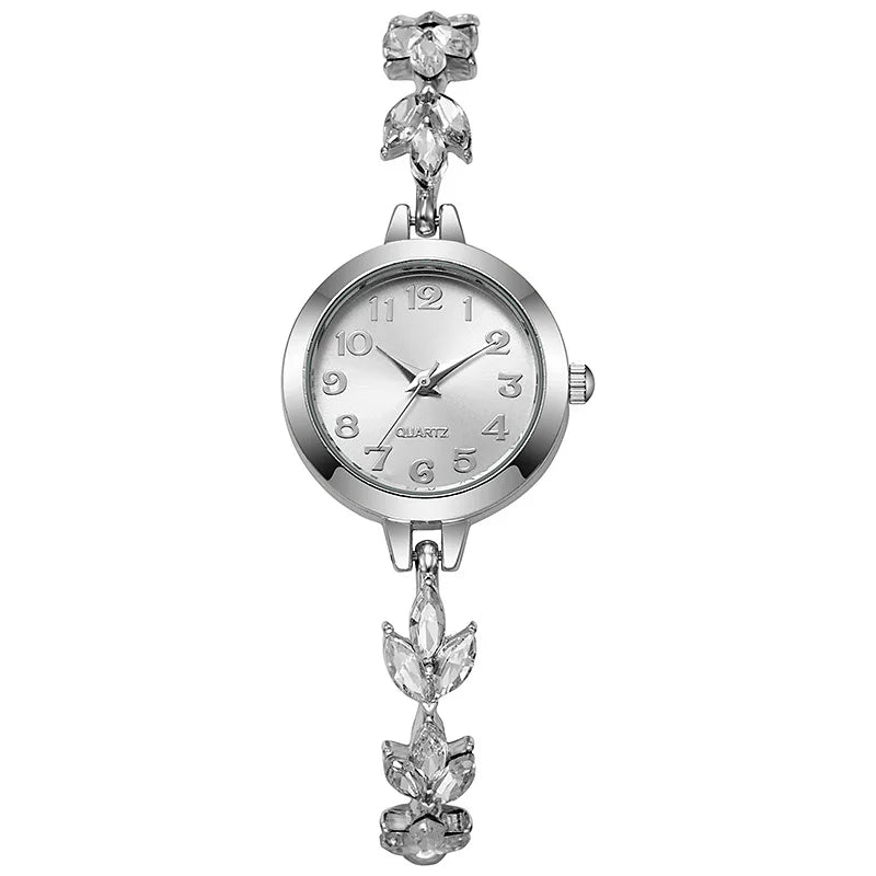Montre Femme Fashion Diamants & Bracelet Ajustable – Style Casual Élégant