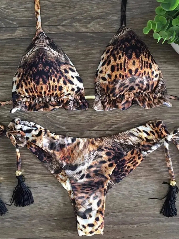Bikini 2 Pièces Femme Imprimé Bohème