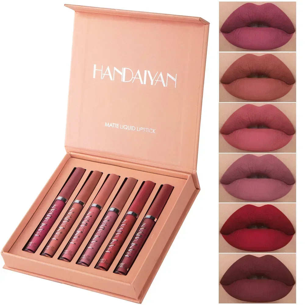 Set Rouge à Lèvres Liquide Mat Longue Tenue