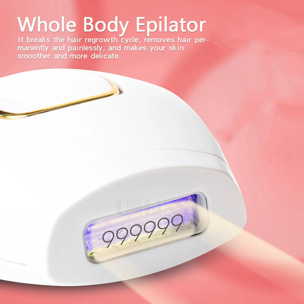 Épilateur Laser IPL Femme – 500 000 Flashs, Indolore, 5 Niveaux