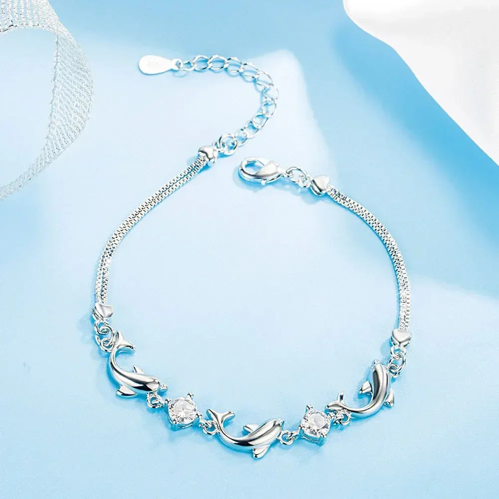 Set Bijoux Femme Dauphin Argent 925