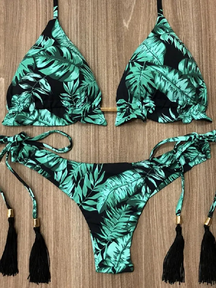 Bikini 2 Pièces Femme Imprimé Bohème
