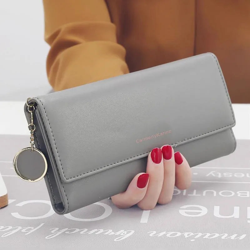 Portefeuille Long Femme – Élégant & Multi‑fonction