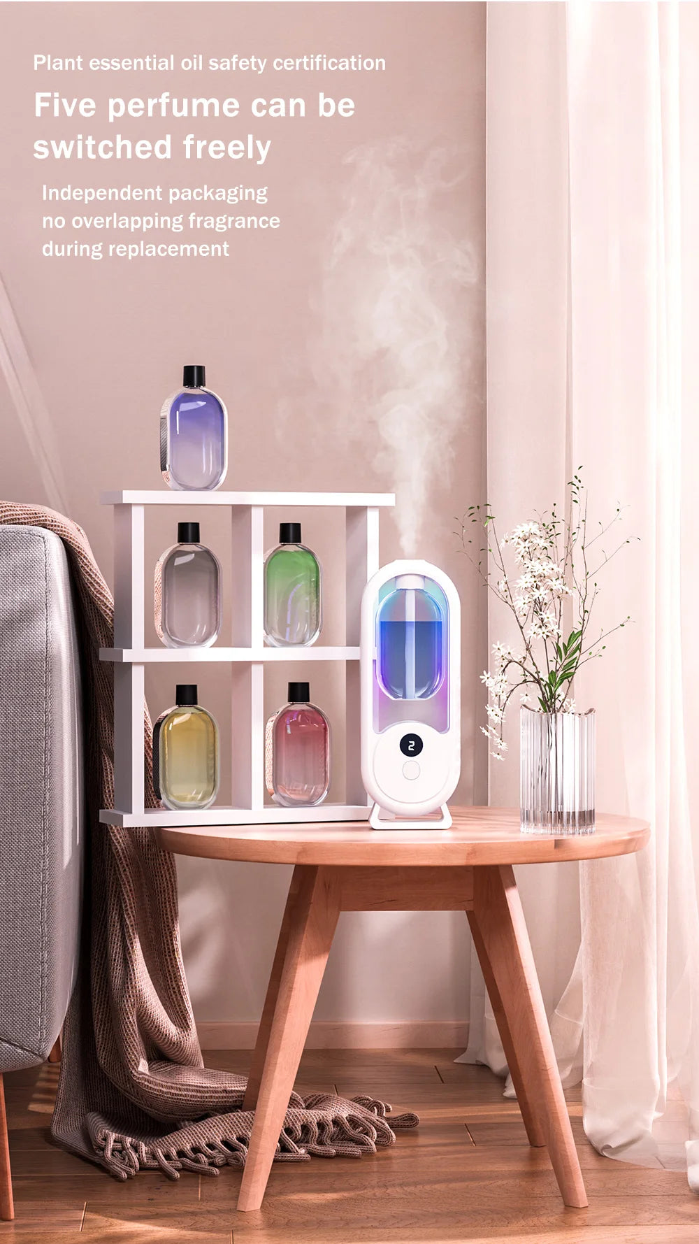 Diffuseur d’Huiles Essentielles Portable Rechargeable