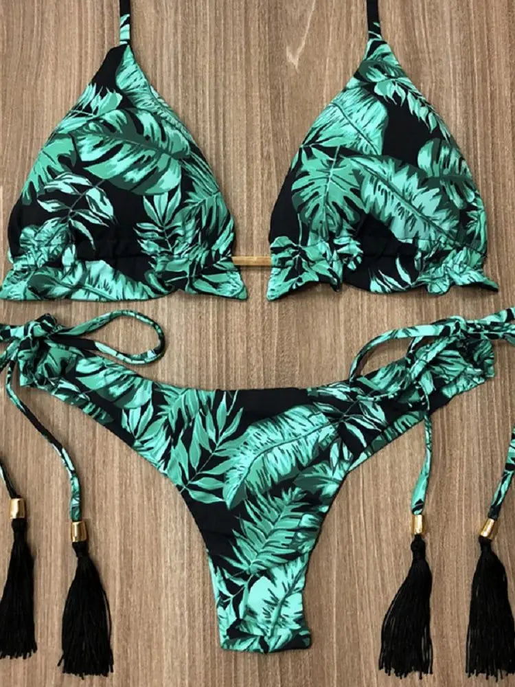 Bikini 2 Pièces Femme Imprimé Bohème