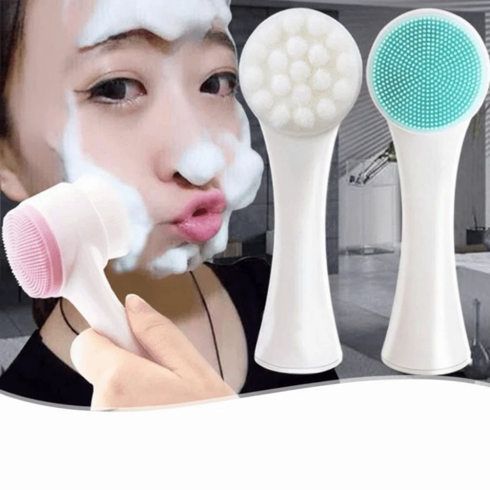 Brosse Nettoyante Visage 3D en Silicone – Exfoliant Doux & Nettoyage en Profondeur
