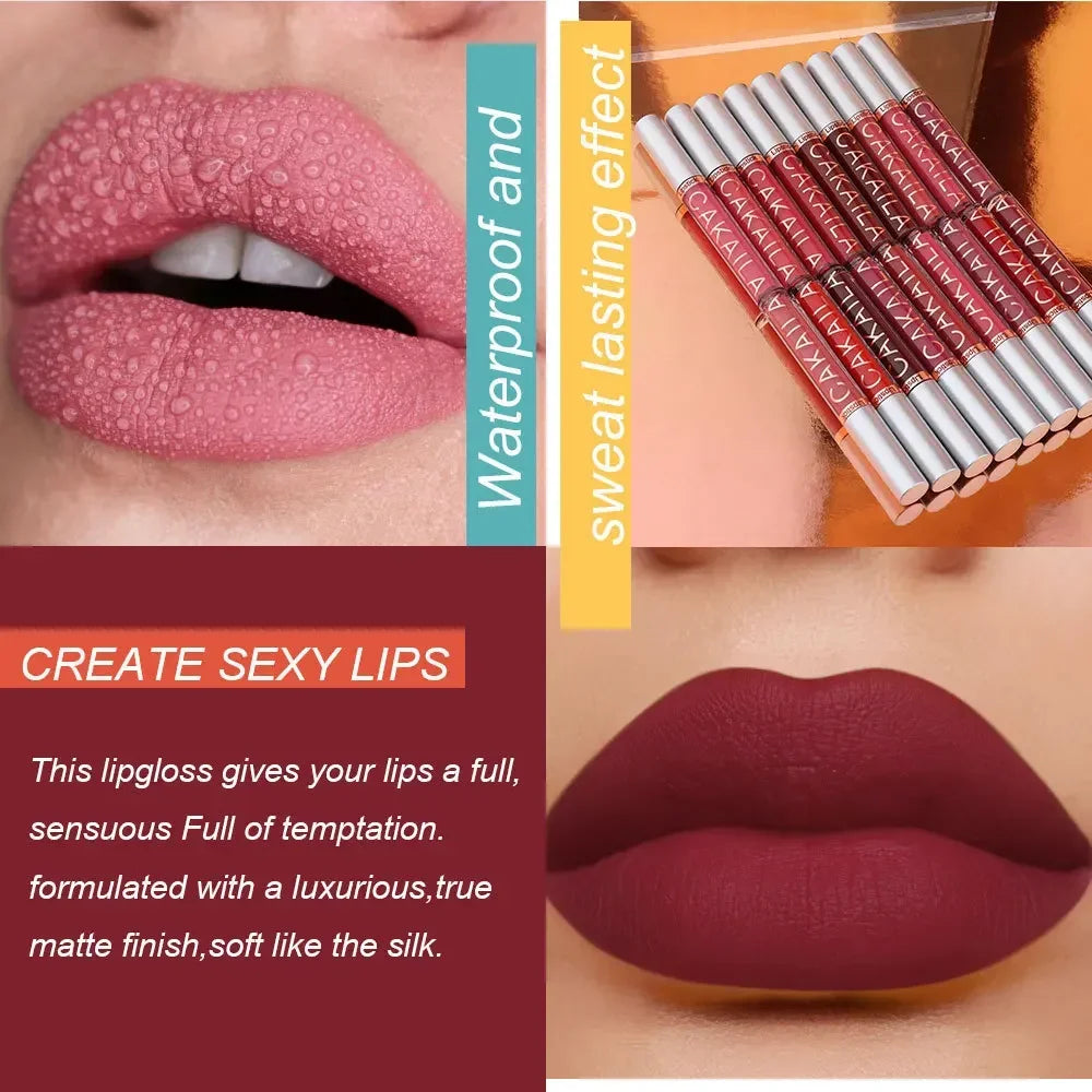 Set Rouge à Lèvres Liquide Mat Longue Tenue