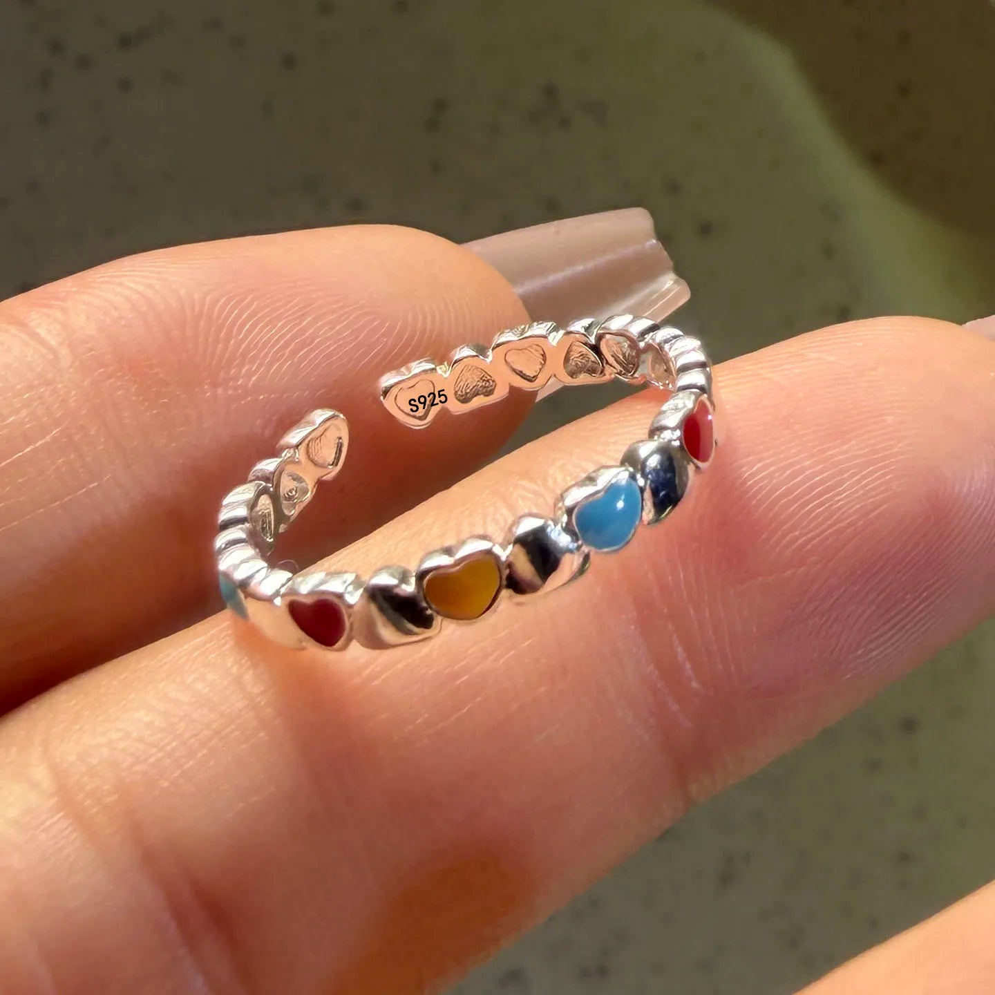 Bague Cocktail en Argent 925 & Zircon – Bijou Fin Minimaliste, Taille Ajustable, Anti-Allergie