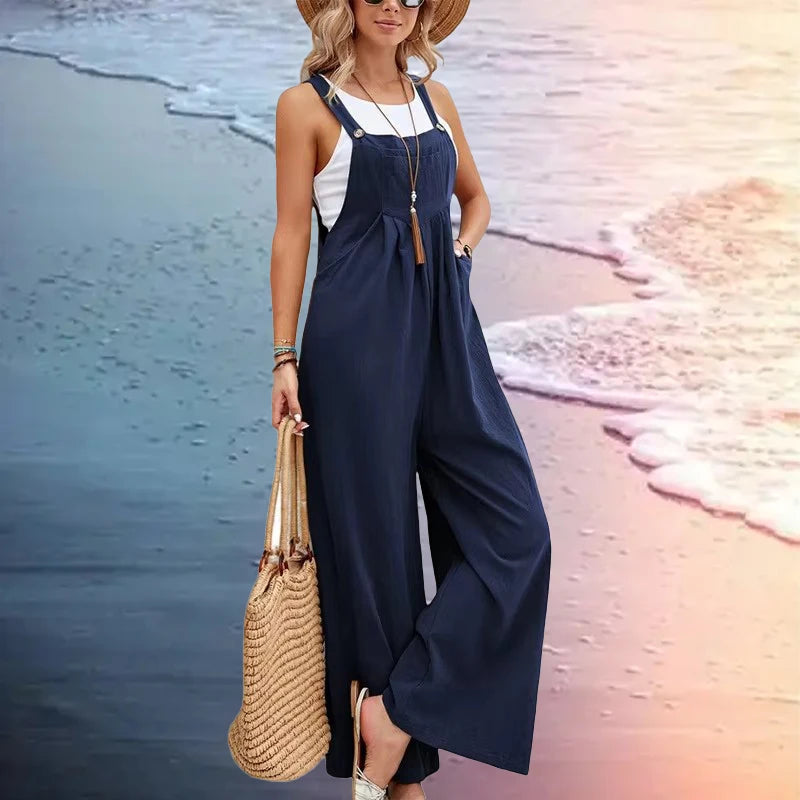 Combinaison Femme Jambes Larges – Style Ethnique Casual Élégant Printemps Été