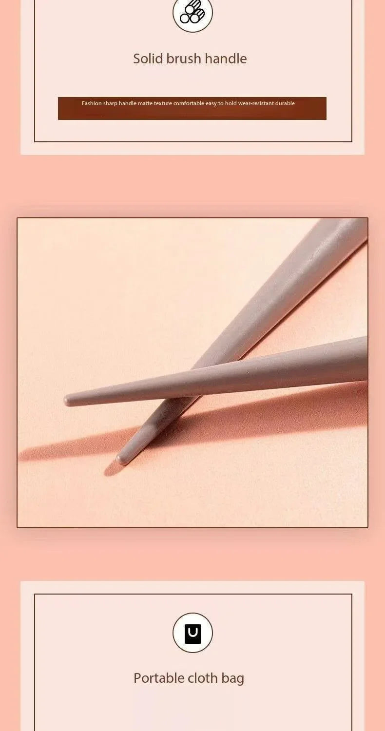 Set 13 Pinceaux Maquillage Ultra-Doux – Fond de Teint, Blush, Fard à Paupières & Contouring