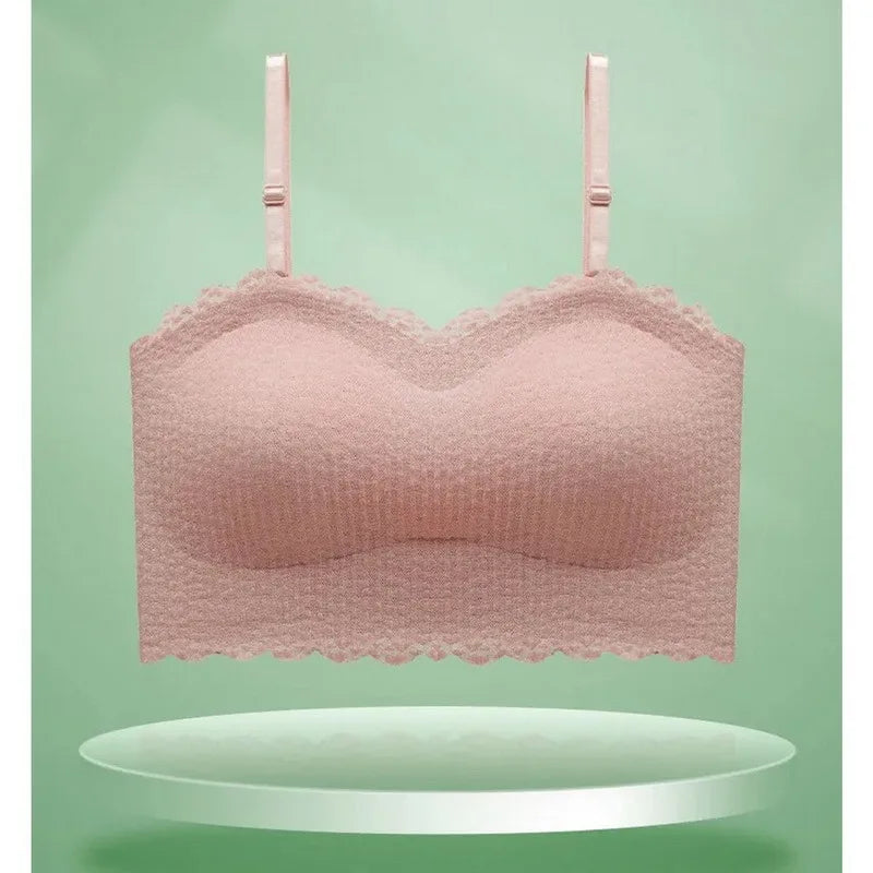 Bralette Sans Armatures Femme – Invisible, Push-Up, Dentelle, Sans Bretelles