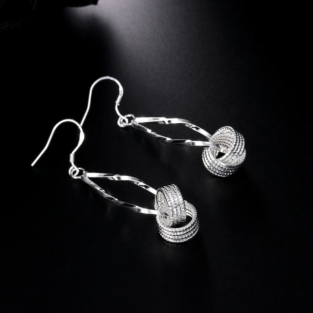 Boucles d’Oreilles Longues en Argent 925 & Moissanite