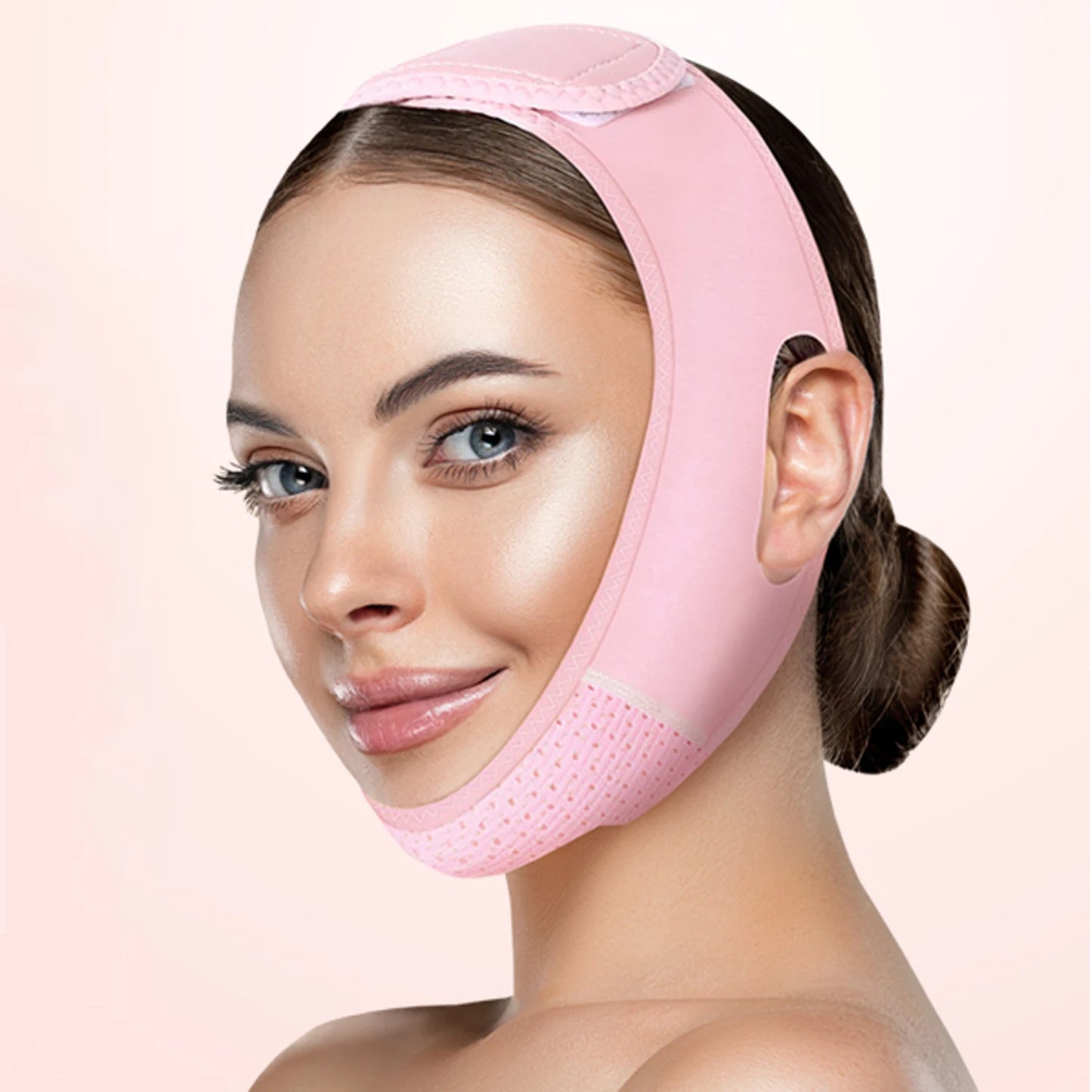 Masque V-Line Réutilisable – Sangle Liftante Anti-Double Menton & Visage Sculpté