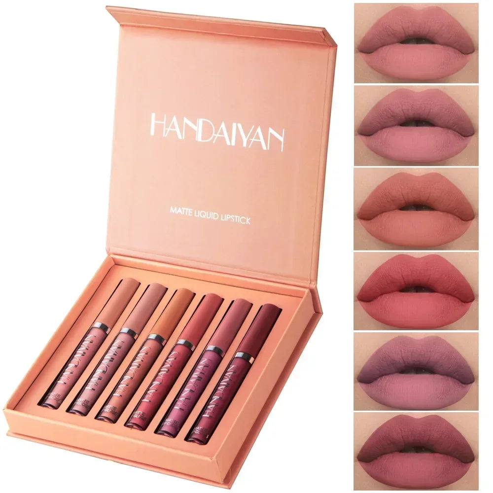 Set Rouge à Lèvres Liquide Mat Longue Tenue