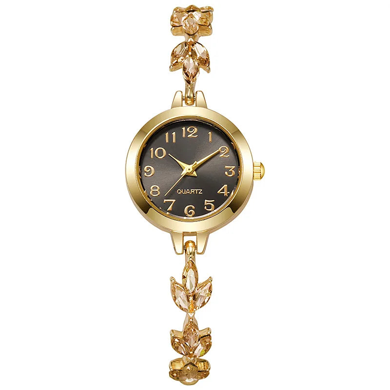 Montre Femme Fashion Diamants & Bracelet Ajustable – Style Casual Élégant