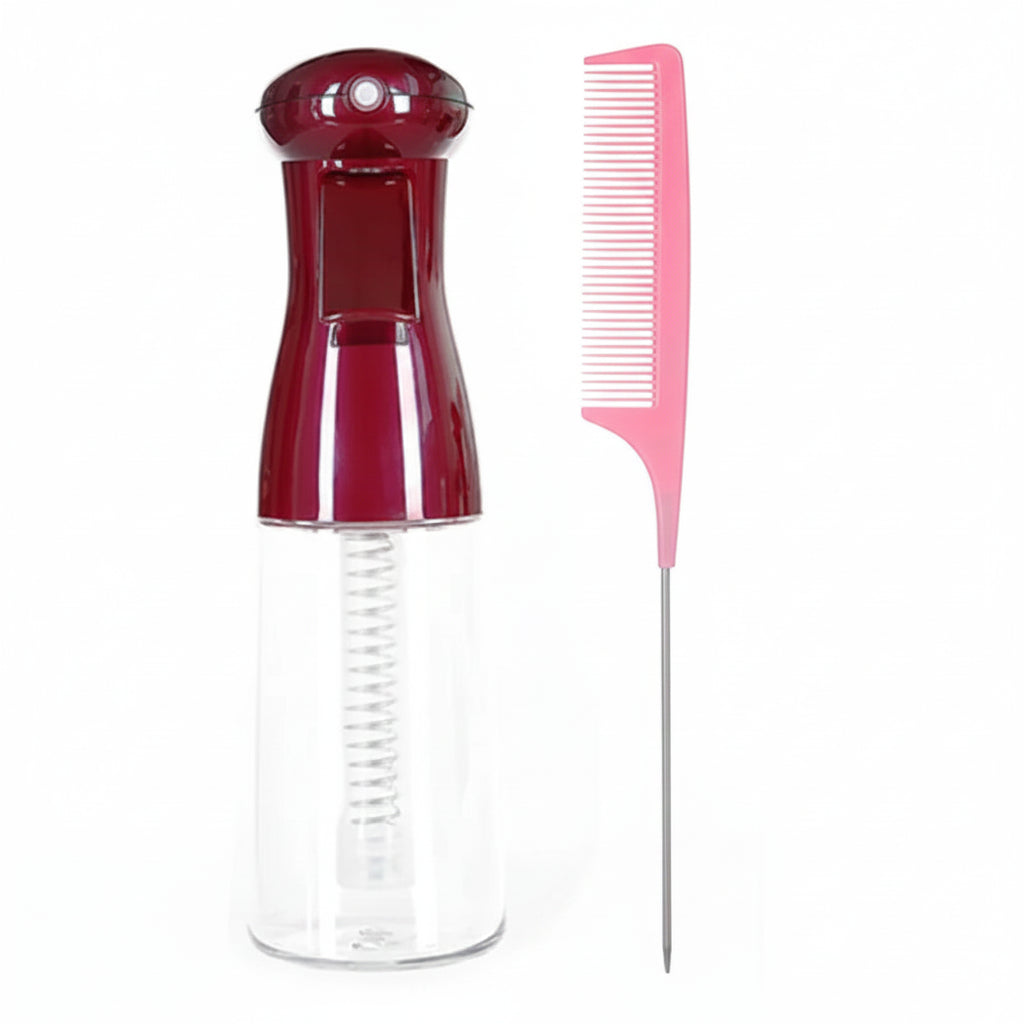 Brosse à Cheveux 2-en-1 avec Spray Brumisateur – Démêlage, Massage Cuir Chevelu & Anti-Statique