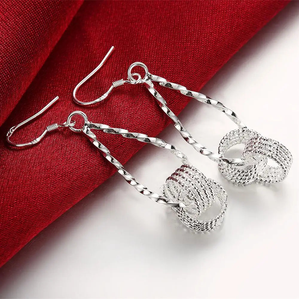 Boucles d’Oreilles Longues en Argent 925 & Moissanite