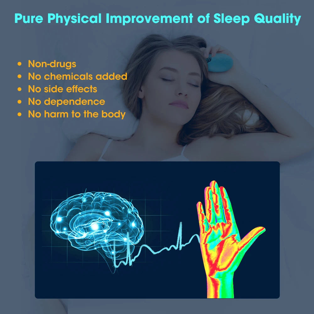 Appareil Aide au Sommeil EMS – Anti-Insomnie, Réduction Stress & Anxiété, 15 Intensités